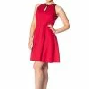 Banned Rockin Red Keyhole Dress 2 Banned Rockin Red Keyhole Dress -ROCKABILLY TOPS Shop rockin red keyhole dress banned 300x