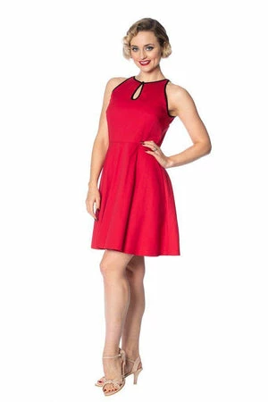 Banned Rockin Red Keyhole Dress 3 Banned Rockin Red Keyhole Dress