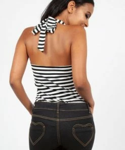 Voodoo Vixen Ronnie Stripe Halter Top 15 Voodoo Vixen Ronnie Stripe Halter Top -ROCKABILLY TOPS Shop ronnie stripe halter top voodoo vixen 6 300x