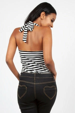 Voodoo Vixen Ronnie Stripe Halter Top 8 Voodoo Vixen Ronnie Stripe Halter Top - Image 6