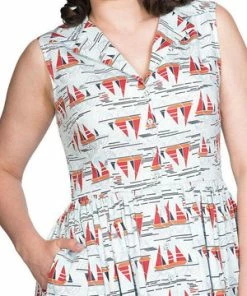 Banned Sail Away Collar Dress -ROCKABILLY TOPS Shop sail away collar dress banned 4 300x