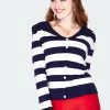 Voodoo Vixen Sailor Collar Stripe Cardigan -ROCKABILLY TOPS Shop sailor collar stripe cardigan caa 3600 01.1167 300x