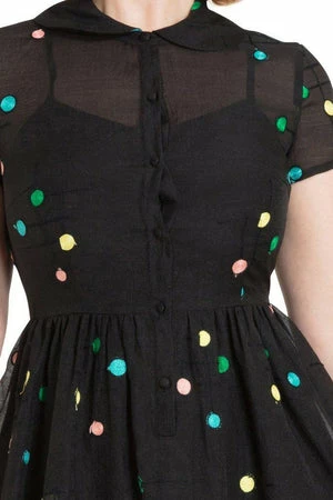 Voodoo Vixen Sallie 50s Flared Dress 6 Voodoo Vixen Sallie 50s Flared Dress - Image 4