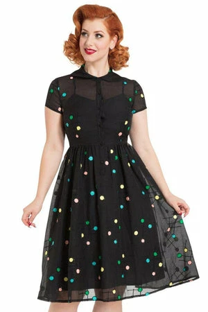 Voodoo Vixen Sallie 50s Flared Dress 3 Voodoo Vixen Sallie 50s Flared Dress