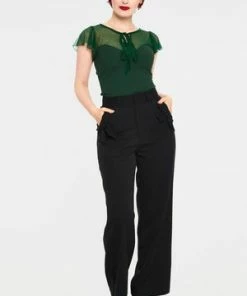 Voodoo Vixen Samantha Polka Mesh Top -ROCKABILLY TOPS Shop samantha green mesh top tpa 2469 03.1076 300x