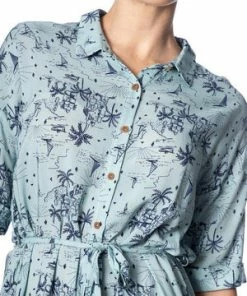 Banned Santorini Dreams Relaxed Shirtdress -ROCKABILLY TOPS Shop santorini dreams relaxed shirtdress banned 3 300x