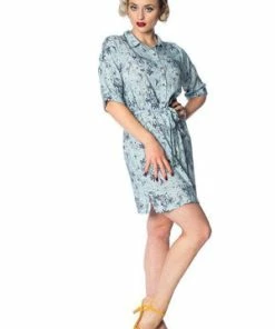 Banned Santorini Dreams Relaxed Shirtdress -ROCKABILLY TOPS Shop santorini dreams relaxed shirtdress banned 4 300x