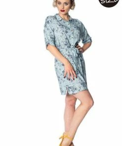 Banned Santorini Dreams Relaxed Shirtdress -ROCKABILLY TOPS Shop santorini dreams relaxed shirtdress banned 5 300x