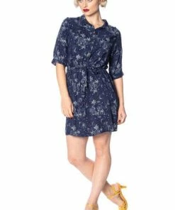 Banned Santorini Dreams Relaxed Shirtdress -ROCKABILLY TOPS Shop santorini dreams relaxed shirtdress banned 6 300x