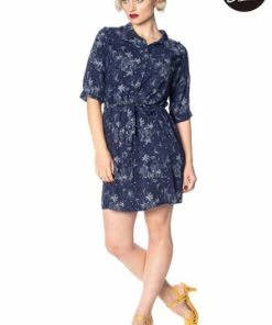 Banned Santorini Dreams Relaxed Shirtdress -ROCKABILLY TOPS Shop santorini dreams relaxed shirtdress banned 9 300x