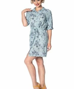 Banned Santorini Dreams Relaxed Shirtdress
