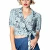 Banned Santorini Dreams Wrap Shirt 1 Banned Santorini Dreams Wrap Shirt -ROCKABILLY TOPS Shop santorini dreams wrap shirt banned 300x