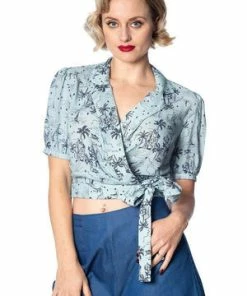 Banned Santorini Dreams Wrap Shirt