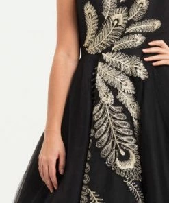 Voodoo Vixen Scarlett Peacock Occasion Gown -ROCKABILLY TOPS Shop scarlett peacock occasion gown voodoo vixen 4 300x