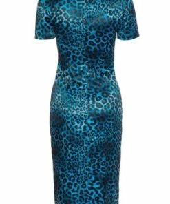 Voodoo Vixen Serena Blue Leopard Print Dress 11 Voodoo Vixen Serena Blue Leopard Print Dress -ROCKABILLY TOPS Shop serena blue leopard print dress voodoo vixen 5 300x
