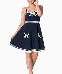 Banned Set Sail Strappy Dress 9 Banned Set Sail Strappy Dress -ROCKABILLY TOPS Shop set sail strappy dress banned 3 300x