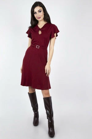 Voodoo Vixen Sharon Belted Twist Dress 5 Voodoo Vixen Sharon Belted Twist Dress - Image 3