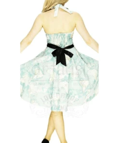 Dr Faust Signature Artisan Map Midi Dress - Adalyn -ROCKABILLY TOPS Shop signature artisan map midi dress adalyn dr faust 2 300x