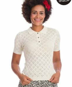 Banned Smart Love Hearts Knit Top 23 Banned Smart Love Hearts Knit Top -ROCKABILLY TOPS Shop smart love hearts knit top banned 11 300x