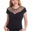 Banned Smoulder Top 2 Banned Smoulder Top -ROCKABILLY TOPS Shop smoulder top banned 300x