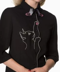 Banned Snow Bird Shirt -ROCKABILLY TOPS Shop snow bird shirt banned 4 300x