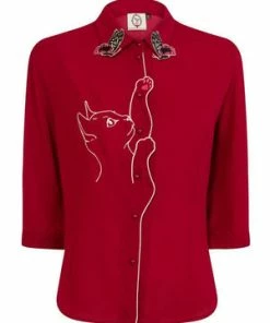 Banned Snow Bird Shirt -ROCKABILLY TOPS Shop snow bird shirt banned 5 300x