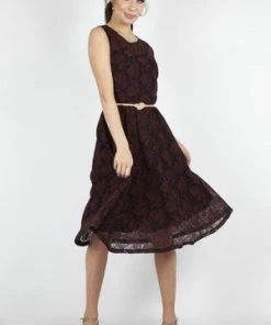 Voodoo Vixen Sophia Autumn Dress 8 Voodoo Vixen Sophia Autumn Dress -ROCKABILLY TOPS Shop sophia autumn dress voodoo vixen 3 300x