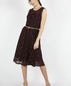 Voodoo Vixen Sophia Autumn Dress 9 Voodoo Vixen Sophia Autumn Dress -ROCKABILLY TOPS Shop sophia autumn dress voodoo vixen 4 300x