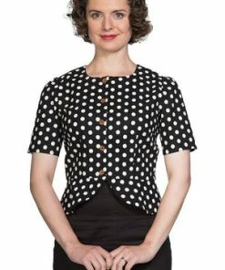 Banned Spotlight Blouse -ROCKABILLY TOPS Shop spotlight blouse banned 9 300x