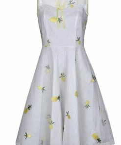 Voodoo Vixen Stacey Pineapple Flared Dress -ROCKABILLY TOPS Shop stacey pineapple flared dress voodoo vixen 9 300x