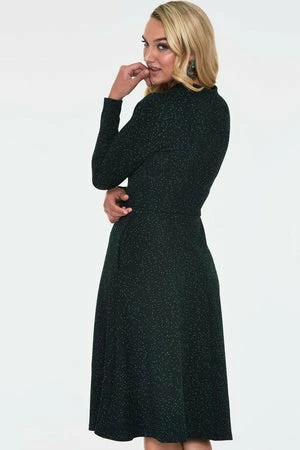 Voodoo Vixen Starlynn Snowflake Knit Neck Tie Dress 4 Voodoo Vixen Starlynn Snowflake Knit Neck Tie Dress - Image 2