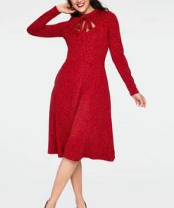Voodoo Vixen Starlynn Snowflake Knit Neck Tie Dress 19 Voodoo Vixen Starlynn Snowflake Knit Neck Tie Dress -ROCKABILLY TOPS Shop starlynn red snowflake knit bow tie dress dra 9215 01.924 300x