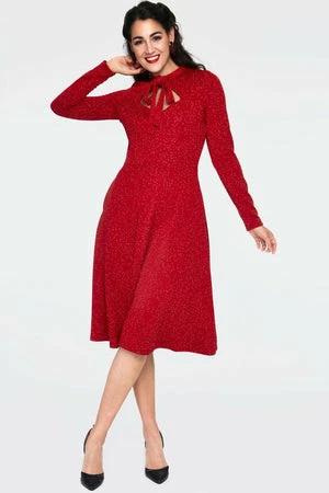 Voodoo Vixen Starlynn Snowflake Knit Neck Tie Dress 10 Voodoo Vixen Starlynn Snowflake Knit Neck Tie Dress - Image 8
