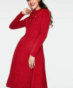 Voodoo Vixen Starlynn Snowflake Knit Neck Tie Dress 20 Voodoo Vixen Starlynn Snowflake Knit Neck Tie Dress -ROCKABILLY TOPS Shop starlynn red snowflake knit bow tie dress dra 9215 03.924 300x