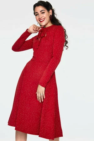 Voodoo Vixen Starlynn Snowflake Knit Neck Tie Dress 11 Voodoo Vixen Starlynn Snowflake Knit Neck Tie Dress - Image 9