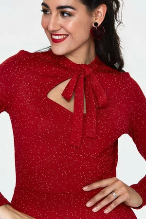 Voodoo Vixen Starlynn Snowflake Knit Neck Tie Dress 12 Voodoo Vixen Starlynn Snowflake Knit Neck Tie Dress - Image 10