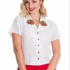 Banned Strawberry Fields Blouse -ROCKABILLY TOPS Shop strawberry fields blouse banned 300x