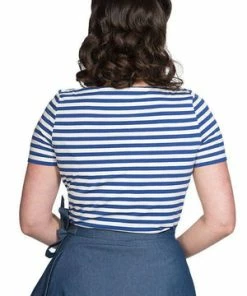 Banned Striped Blouse - TP10212 -ROCKABILLY TOPS Shop striped blouse tp10212 banned 2 300x