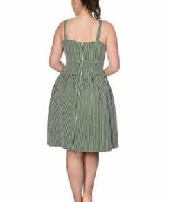 Banned Stripes & Bows Flare Dress -ROCKABILLY TOPS Shop stripes bows flare dress banned 2 300x