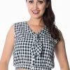 Banned Summer Breeze Tie Top -ROCKABILLY TOPS Shop summer breeze tie top banned 300x