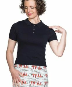 Banned Summer Polo Girl -ROCKABILLY TOPS Shop summer polo girl banned 10 300x