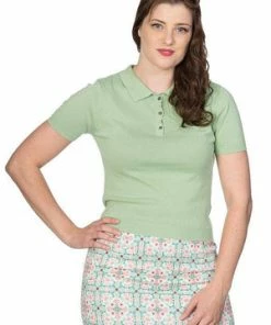 Banned Summer Polo Girl -ROCKABILLY TOPS Shop summer polo girl banned 4 300x