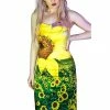 Dr Faust Sunflower Field Summer Colourful Midi Dress - Becka -ROCKABILLY TOPS Shop sunflower field summer colourful midi dress becka dr faust 300x