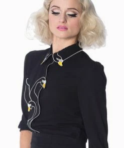 Banned Swan Lake Shirt -ROCKABILLY TOPS Shop swan lake shirt banned 4 300x