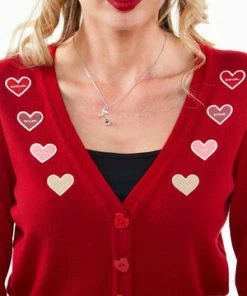 Voodoo Vixen Sweetheart Cardigan -ROCKABILLY TOPS Shop sweetheart cardigan voodoo vixen 5 300x