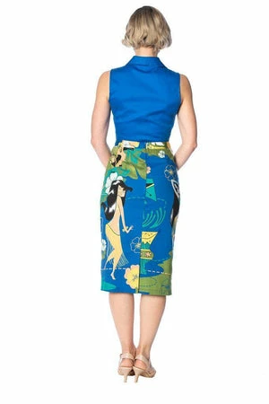 Banned Tiki Nights Tie Front Shirt 4 Banned Tiki Nights Tie Front Shirt - Image 2