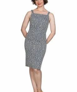 Banned Tile Print Skinny Dress