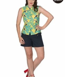 Banned Toucan All Over Blouse -ROCKABILLY TOPS Shop toucan all over blouse banned 3 300x