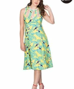 Banned Toucan All Over Dress -ROCKABILLY TOPS Shop toucan all over dress banned 6 300x