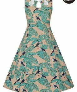 Banned Toucan All Over Dress -ROCKABILLY TOPS Shop toucan all over dress banned 7 300x